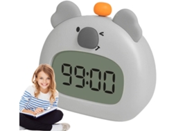 Despertador Infantil De Cabeceira Koala Com Luz Noturna