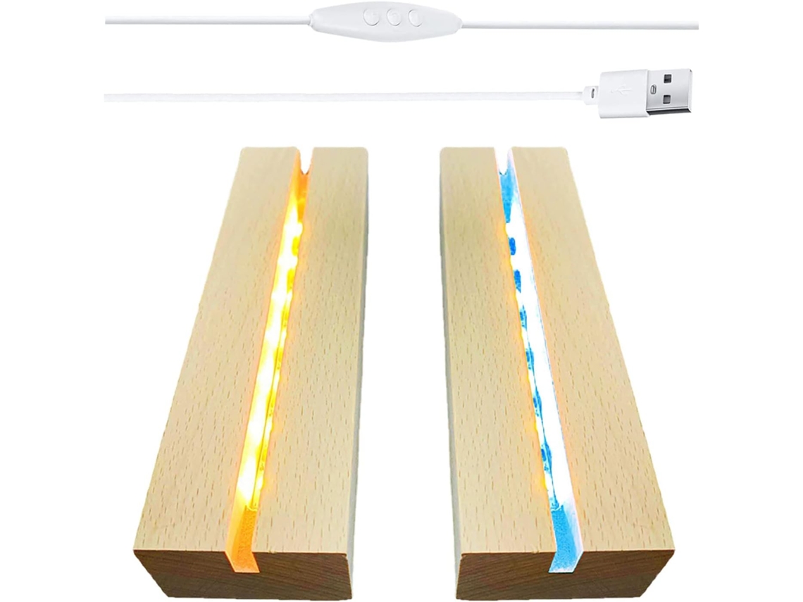 Suporte Retangular para Visor de 6 Polegadas, com Iluminação Led Retangular BRILVIBERA