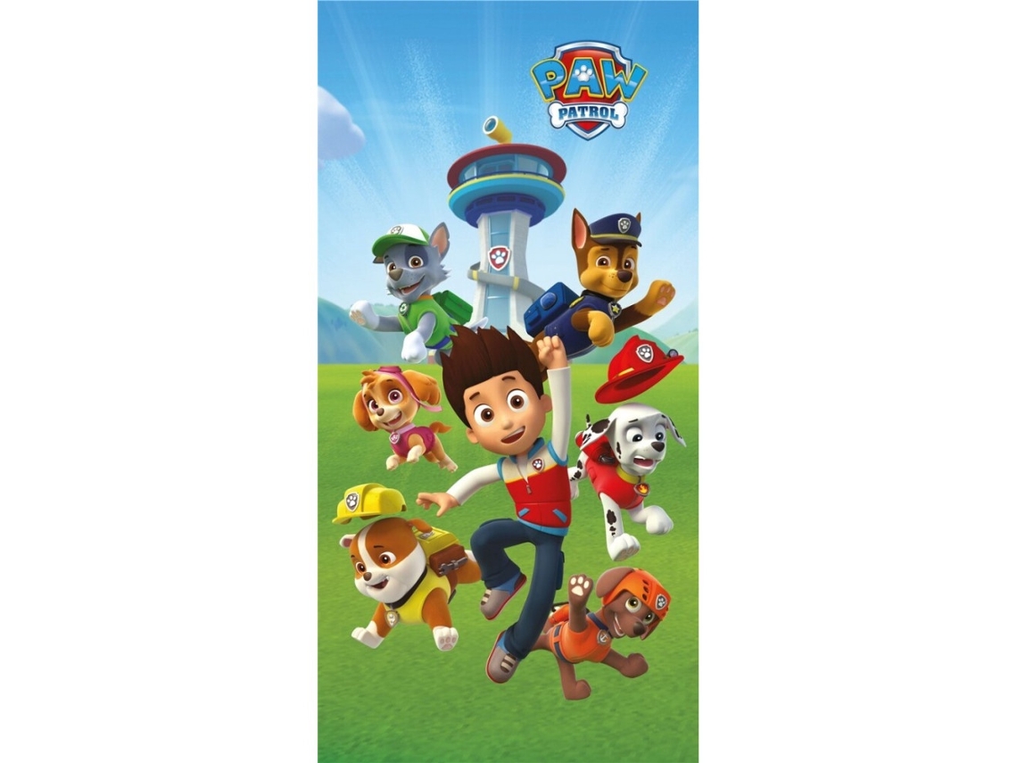 Toalha de Banho /praia Paw Patrol Go 70x140 Cm BRILVIBERA (secagem Rápida)