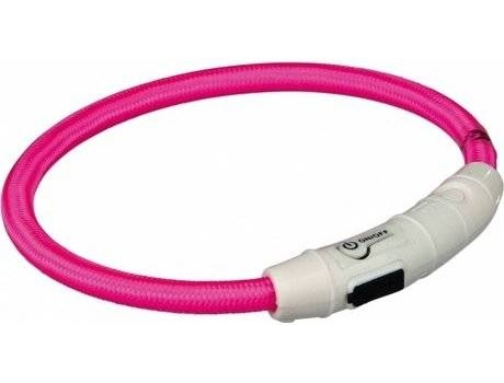 Coleira para Cães  (Rosa - Nylon - L - Porte Grande)