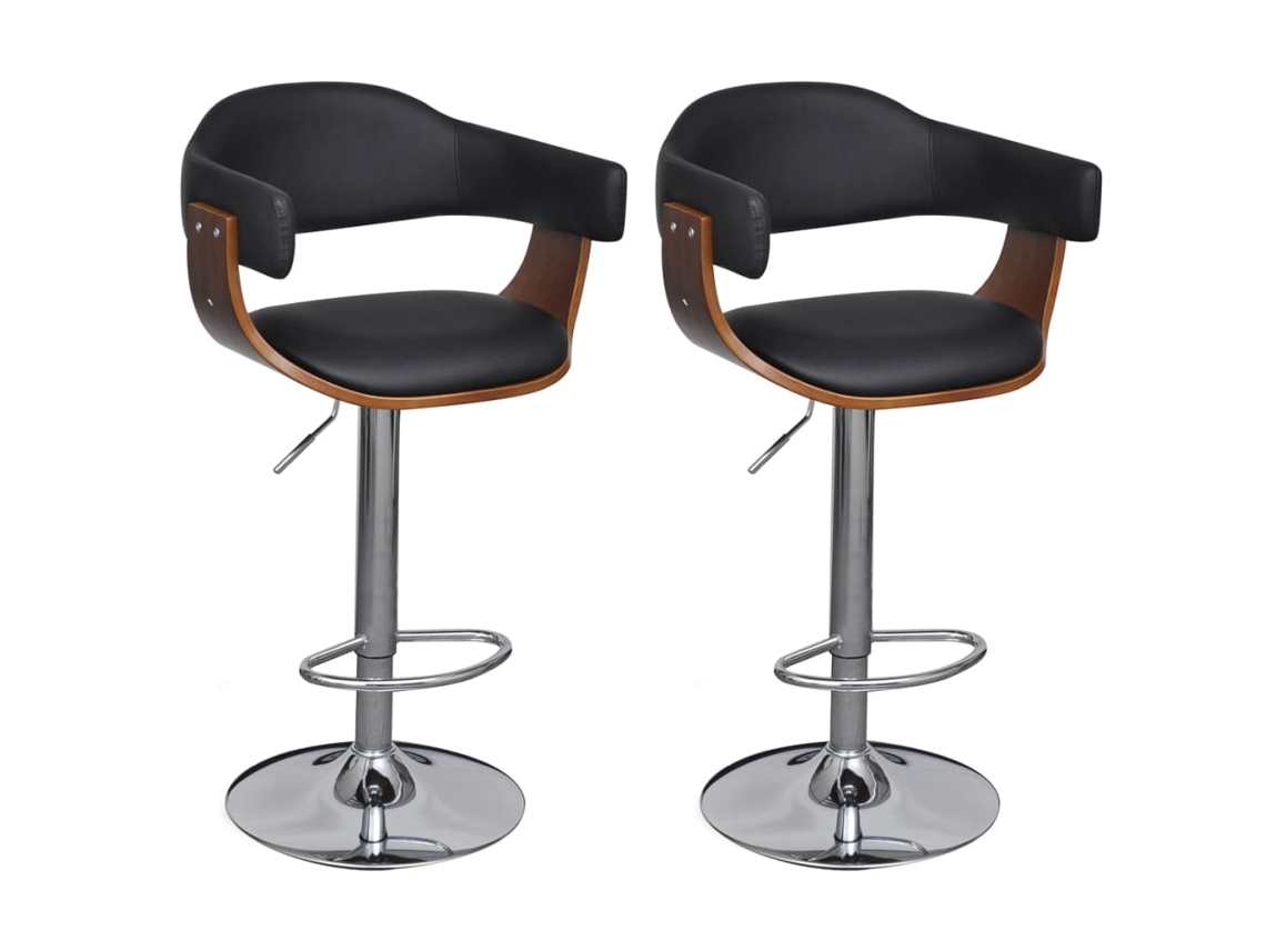 Vidaxl Bancos De Bar 2 Pcs Couro Artificial