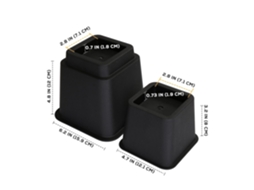 Elevadores De Pernas De Cama Ajustáveis ​​ Aquaforge (conjunto De 8)