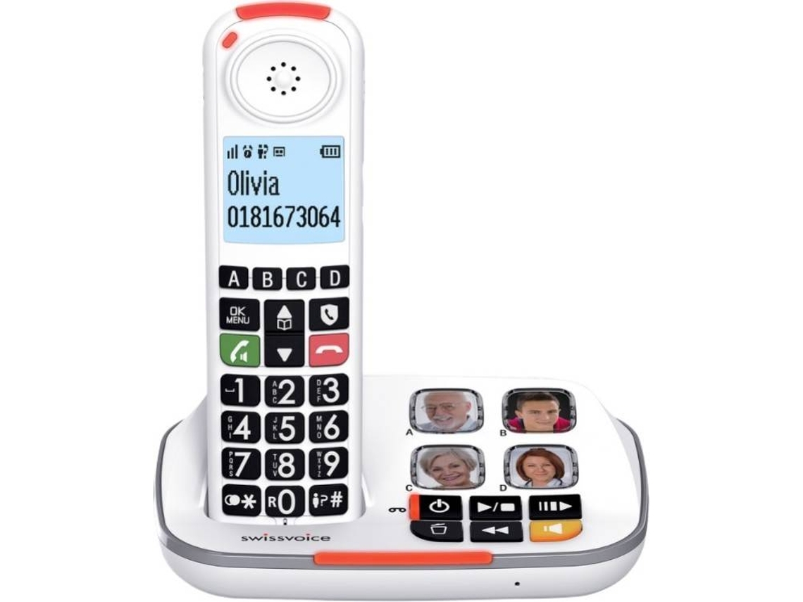 Telefone Fixo SWISSVOICE Xtra 2355 Branco (Outlet Caixa Aberta)