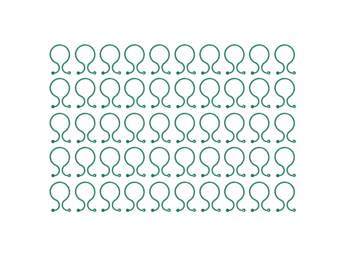 Clips De Suporte Para Plantas Jardim 50pcs Buckle Em Forma De Oito Duráveis