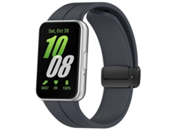 Pulseira De Silicone Com Fecho Dobrável Magnético Para Samsung Galaxy Fit 3 Sm-r390
