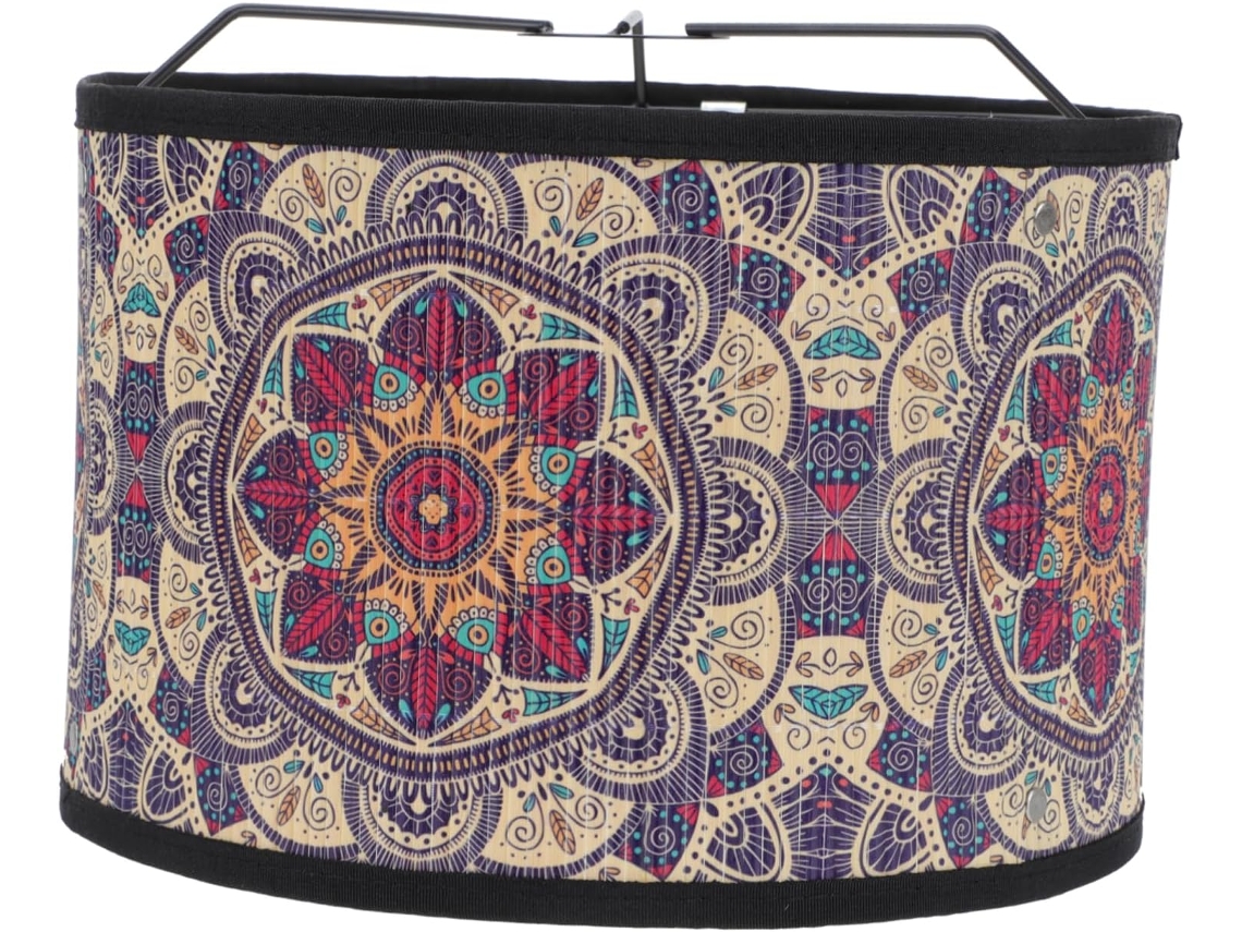 Lustre de Bambu com Cúpula Decorativa em Estilo Étnico Simples. SFUSHOS