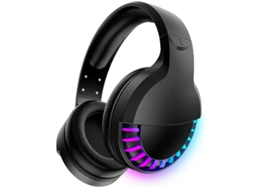 Auriculares Sem Redução Ruído Hifi Estéreo Rgb Bestvite Bluetooth Preto