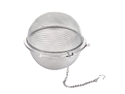 Bola Infusora De Chá Aço Inoxidável, 4,5 Cm, Filtro Malha Fina Para Folhas Soltas