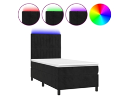 Box Spring Bed, Box Spring Beds Vidaxl Preto Veludo (80 X 200 Cm)