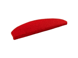 Vidaxl Tapetes Adesivos Para Escadas Semicircular 15 Pcs Vermelho