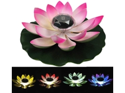 Luz De Destaque Led Em Forma De Flor De Lótus Movida A Energia Solar Para Piscina Olysi Shop