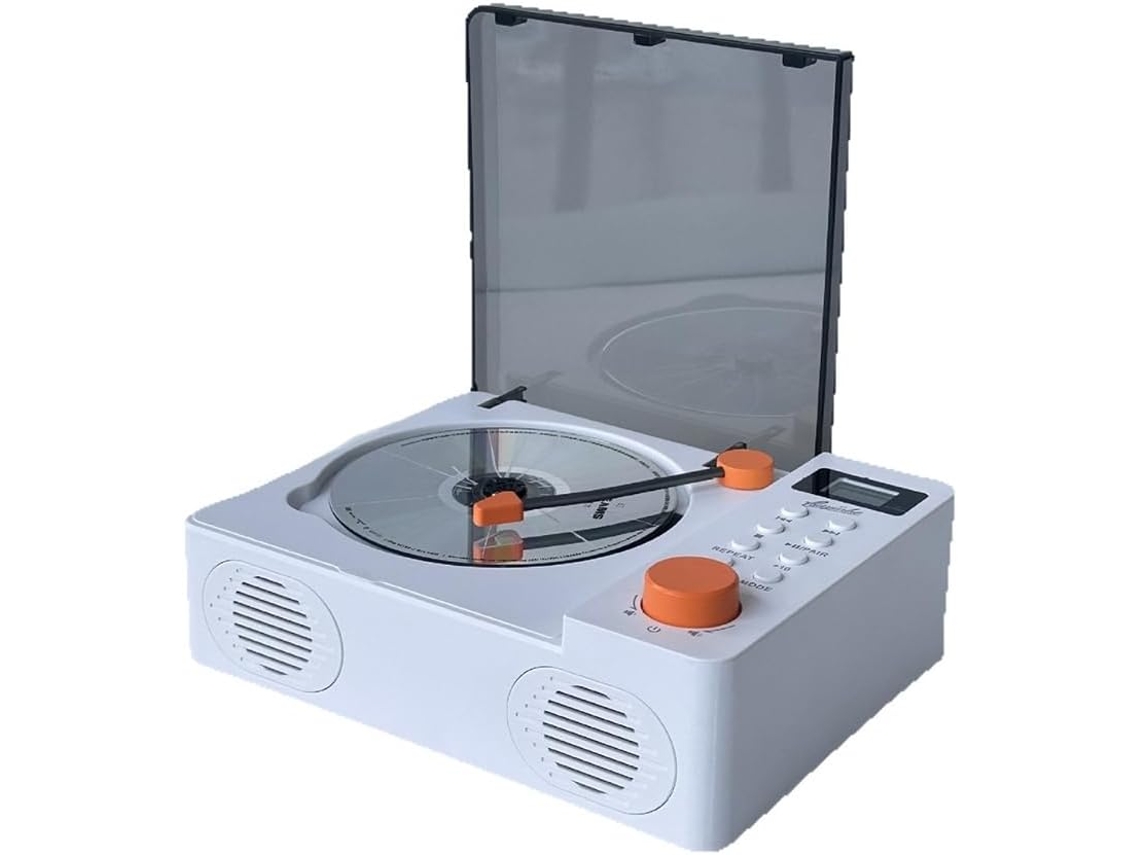 Leitor De Cd Integrado, Leitor De Cd Portátil Retrô Fever, Alto Falantes Duplos, Bluetooth 5 3, Usb, Cartão Tf, Fm, Aux