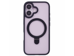 Casa Em Tpu, Magnético Com Suporte Para Apple Iphone 16 Plus - Preto