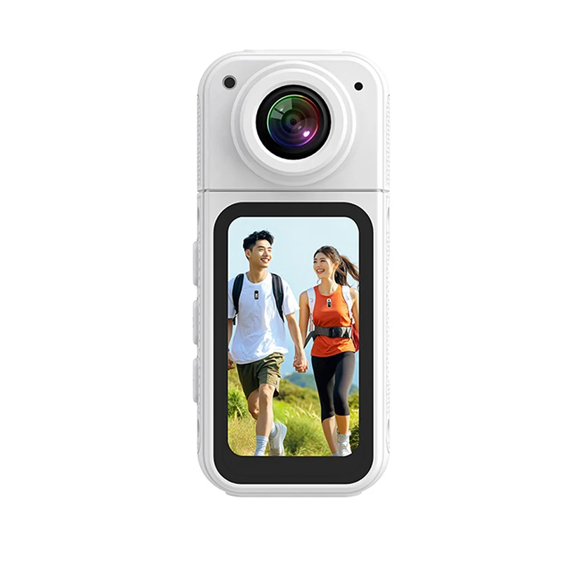 (branca 128gb) Câmera De Ação Compacta 2.7k, Gravador Wi-fi, Equipada Com Tela Grande Angular De 180 Graus E Display De 1,47 Polegadas.