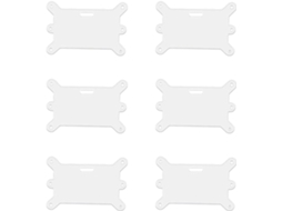 Conjunto de 6 Porta crachás Profissionais em Acrílico Transparente para Enfermeiros. SFUSHOS