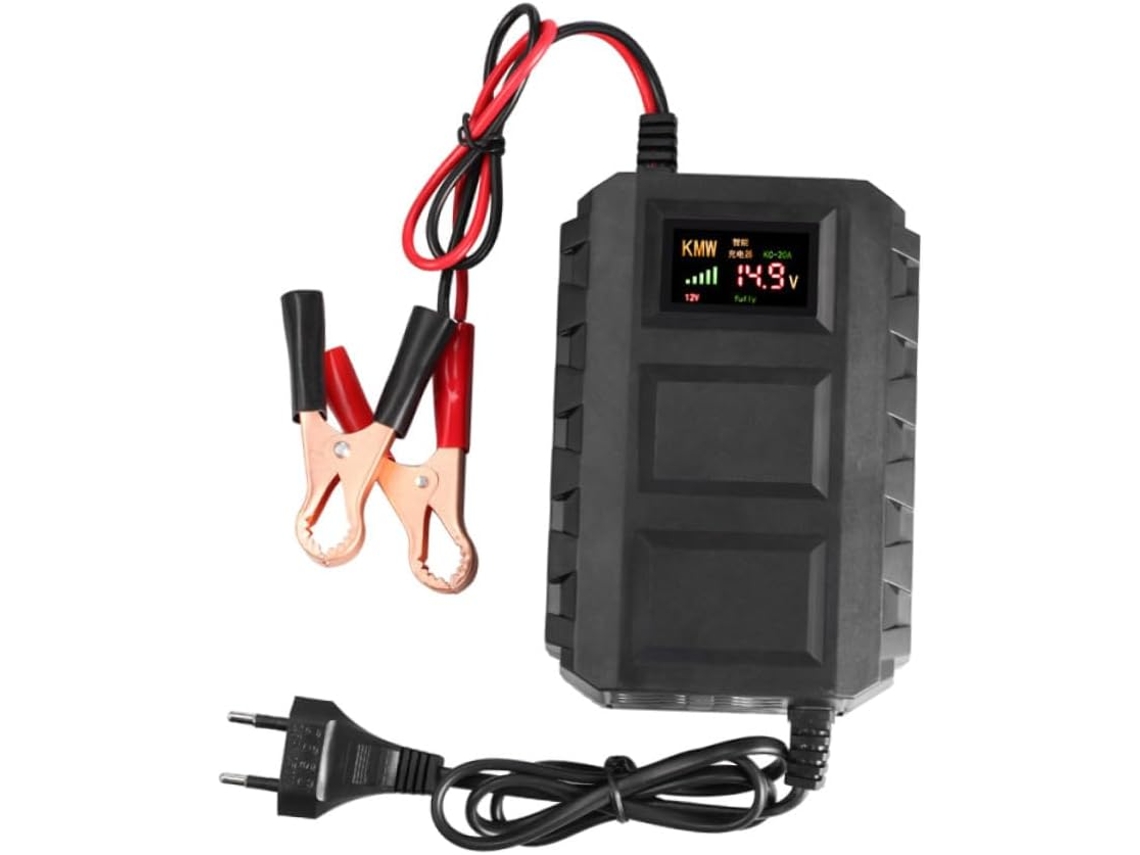 Carregador De Bateria Para Carros E Caminhões Com Proteção Múltipla Contra Superaquecimento E Curto-circuito, Compatível