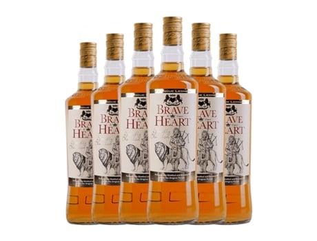 Whisky Blended BRAVE HEART Brave Heart (1 L - 6 Unidades)