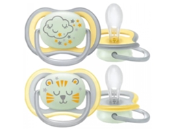 AVENT Ultra Air Nighttime 2 Chupetas Ortodônticas 18 Meses