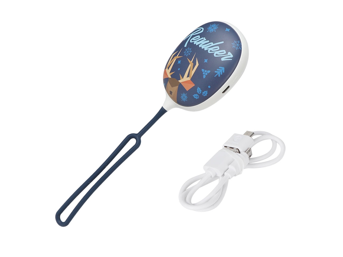 Laxiscreed Aquecedor De Mãos Usb Animal Party Rena Portátil Com Luz Led E Carregamento