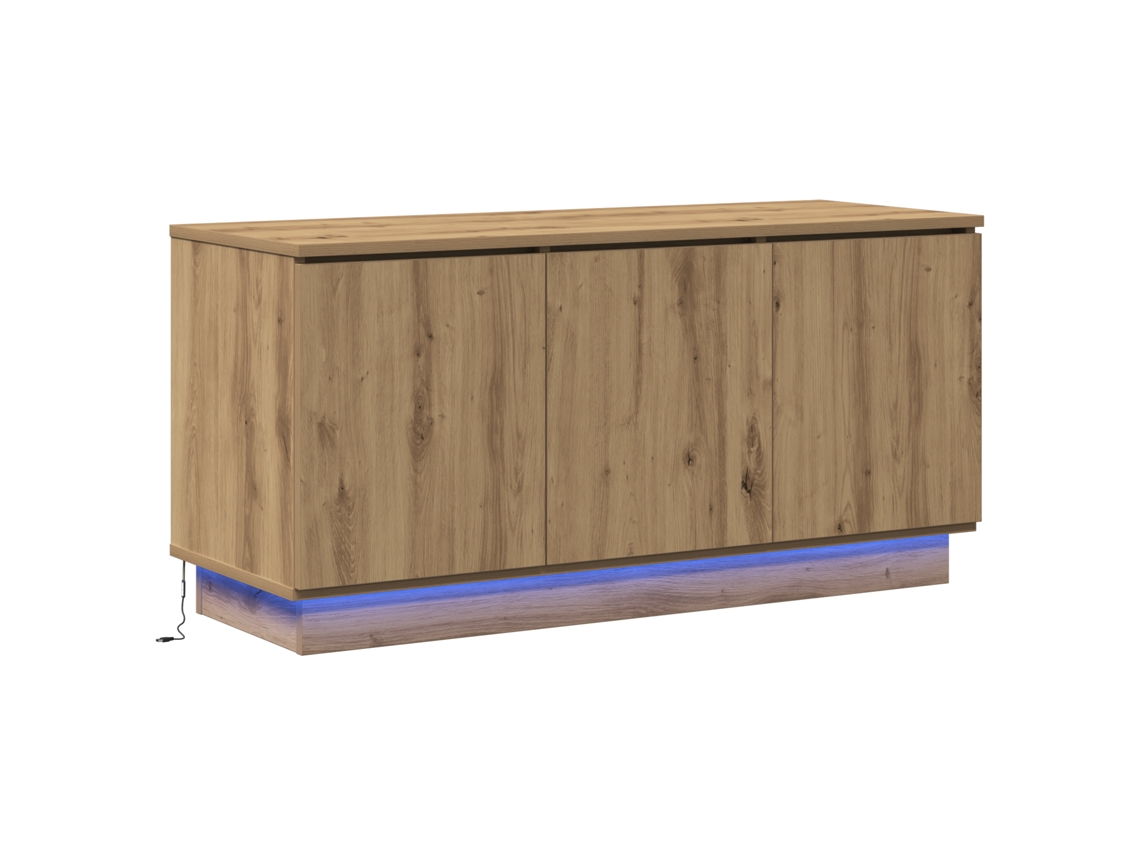 Conjunto 1 Suporte Para Tv Vidaxl Castanho Derivados De Madeira (100 X 38 X 49 Cm)