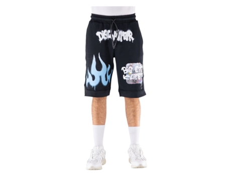 Calções De Homem Disclaimer Algodão Preto (m)