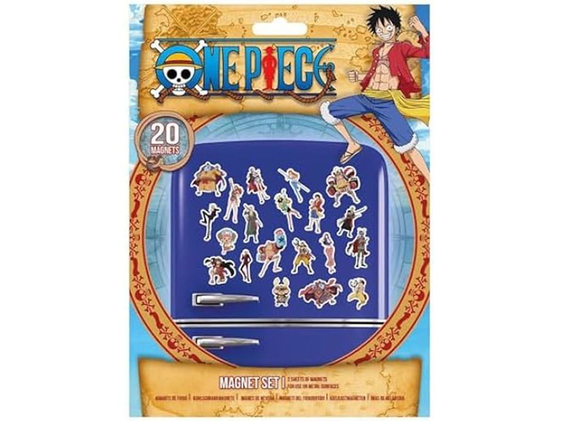 Imãs De Geladeira - Pyramid International - One Piece - 20 Peças - Tema Pirata - Unissex
