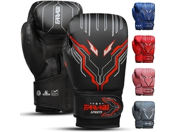 Luvas de Boxe para Crianças Fk 3.6 Preto FARABI SPORTS 6 Oz, Júnior para Mma, Muay Thai, Saco de Pancadas e Treino para 5 a 10 Anos