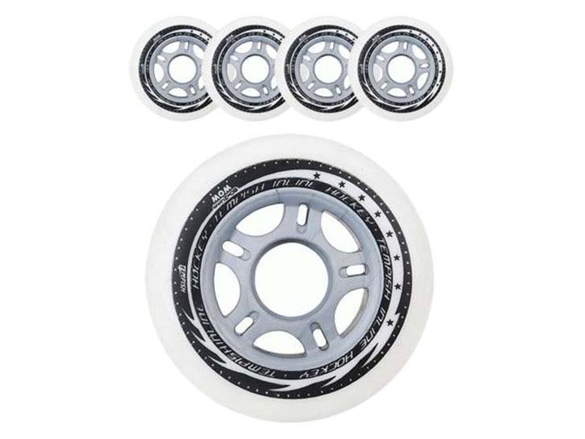 Rodas de Patins Woow 74A 4 Unidades Prateado 84 Mmtempish