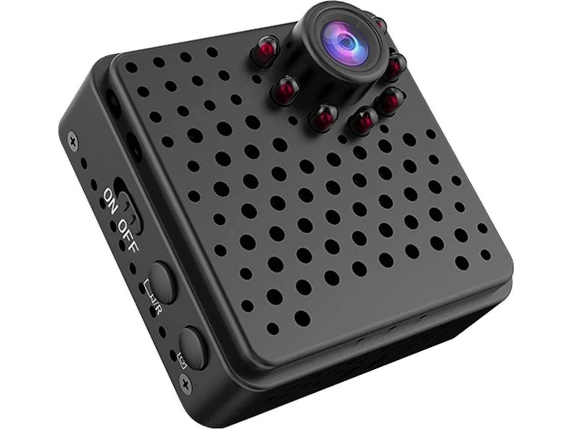 Câmera Espiã, Mini Câmera Hd Com Visão Noturna E Wifi, Com Suporte De Cabo (preto)