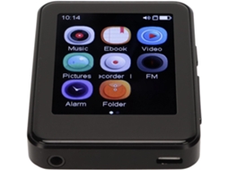 Reprodutor de MP3/MP4 com Bluetooth 5.0, tela sensível ao toque, reprodução de música sem perdas, para bateria de 2,5" (32 GB) com revestimento de zinco.