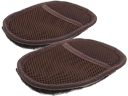 Luvas Pequenas De Couro Yarnow Para Polimento De Sapatos, Pretas, Em Pelúcia Sintética, Pacote Com 2 Unidades, Para