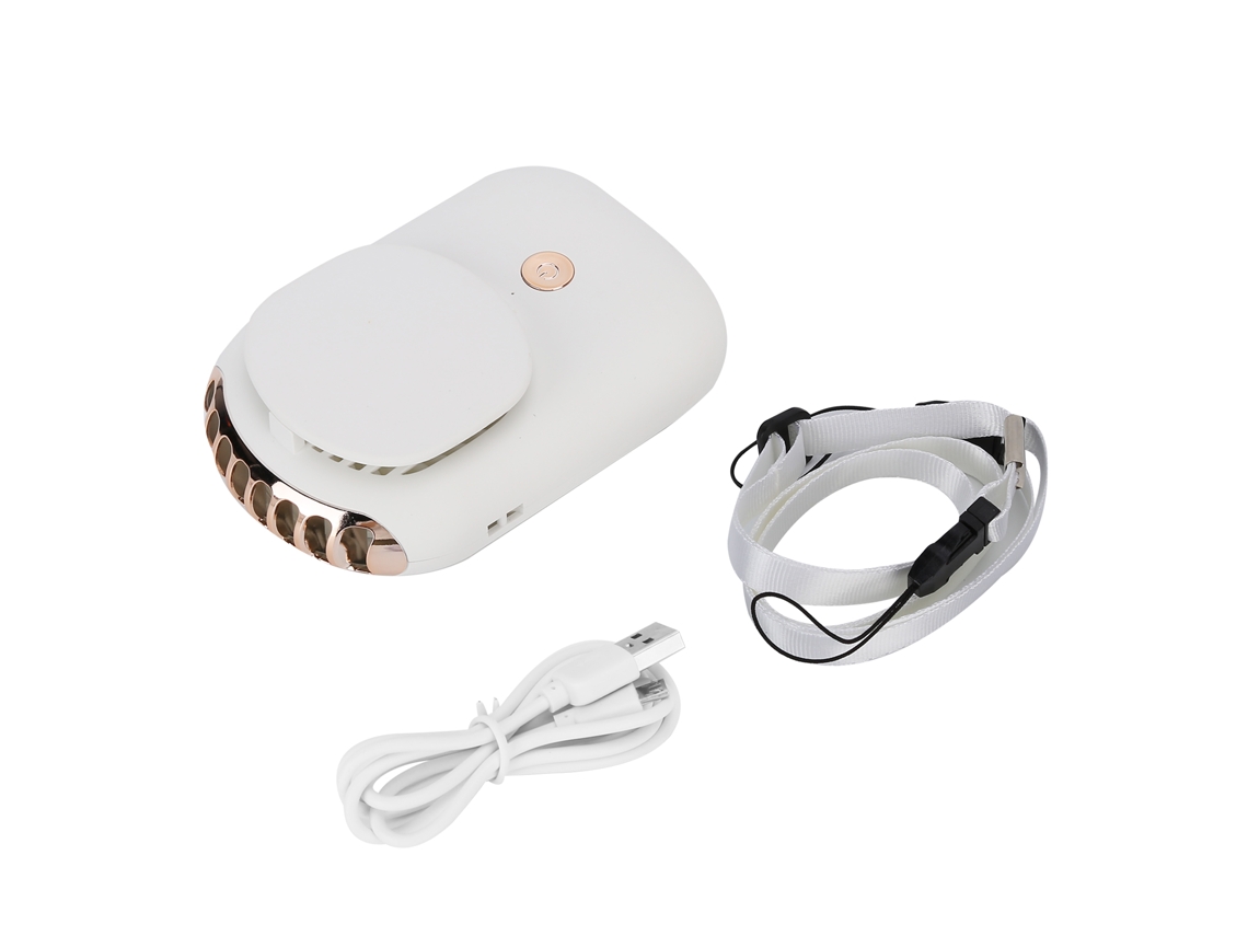 Ventilador de Maquiagem Usb Mini Portátil Silencioso Branco