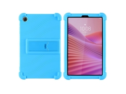 Capa De Silicone Com Suporte E Proteção Contra Impactos, Compatível Com O Lenovo Tab One Tb305fu De 8,7 Polegadas.azul Celeste Yunzii