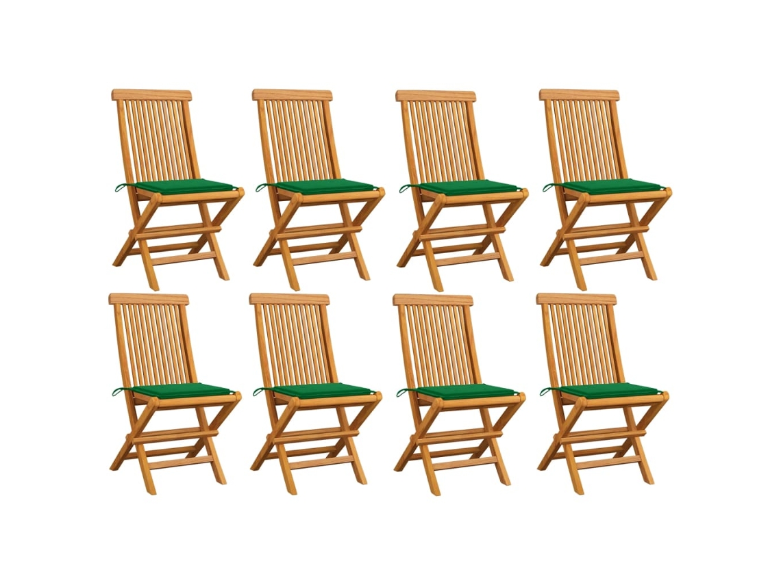 Folding Chair, Folding Chairs Vidaxl Verde Madeira (n/a)