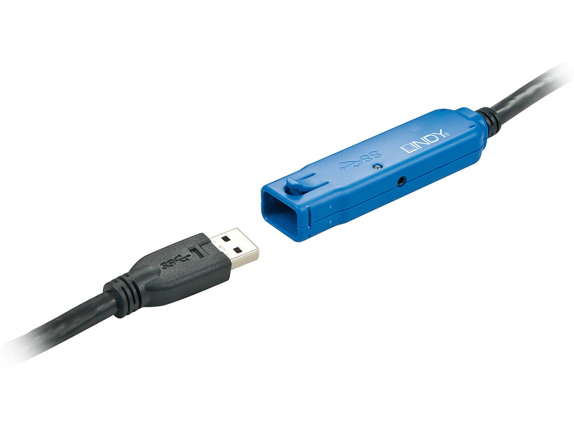 Cabo de Dados LINDY (USB  - USB  - 10 m - Preto)