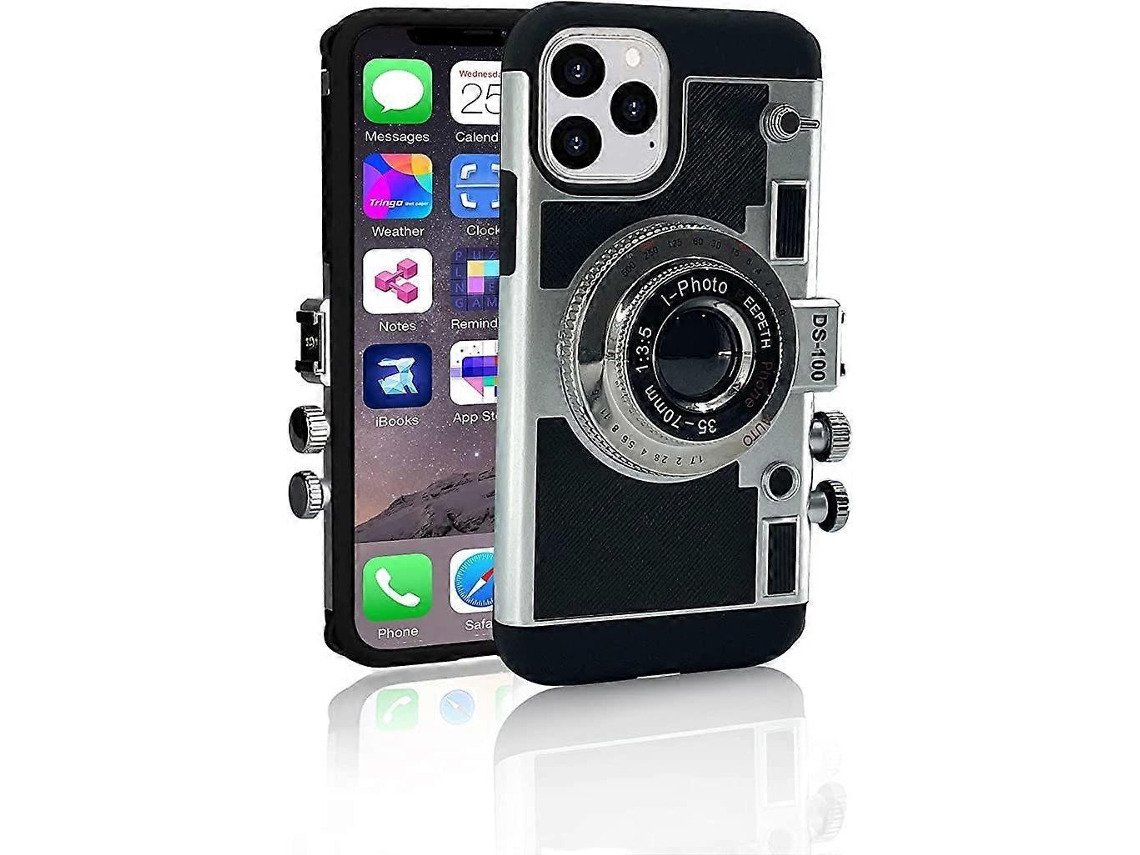 Jusch Novo Emily Em Paris Phone Case Para Iphone 13, Vintage Camera Phone Case Para Iphone 13,3d Vintage Camera Design Phone Case Que Parece Um Camer