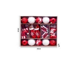 Decoração De Natal, Kit De 45 Bolas De Natal Com Figuras De Lebkuchen Pintadas, Adorno De Árvore De Natal Igvtrade