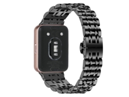 Bracelete para Huawei Watch Fit 4 Pro / Fit 4 / Fit 3 metal milanês magnético laranja com degradê verde XIAOMOYU
