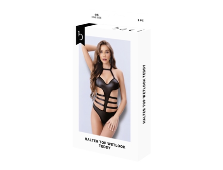 Body Baci Lingerie Preto Tamanho Único