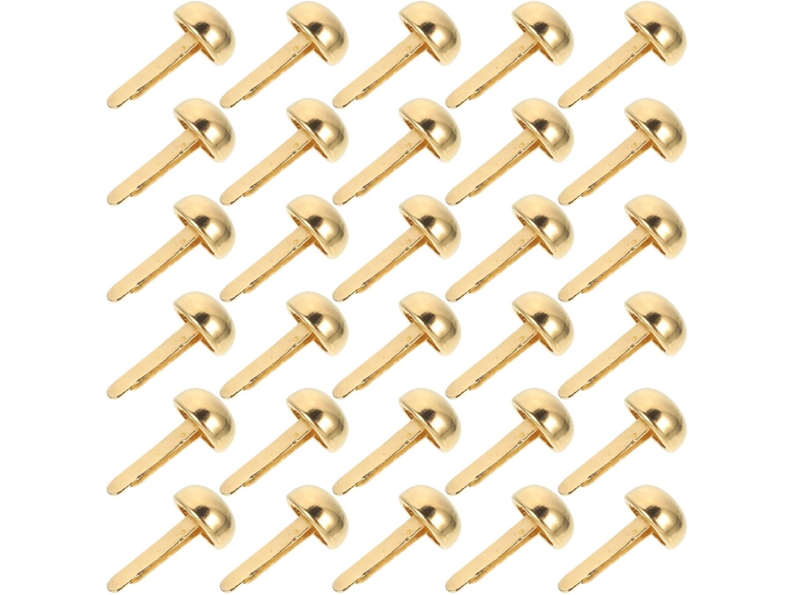 Conjunto De 100 Pregos Decorativos Em Liga Ouro, Resistentes E Duráveis, Ideais Para Artesanato E Fixação De Cartões