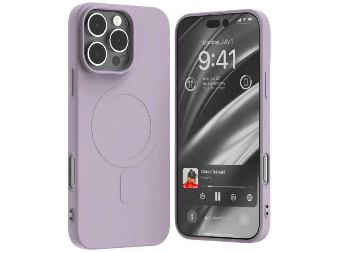 Capa Magsafe Lilás para iPhone 16 Pro Max MERCURY Silicone Roxo