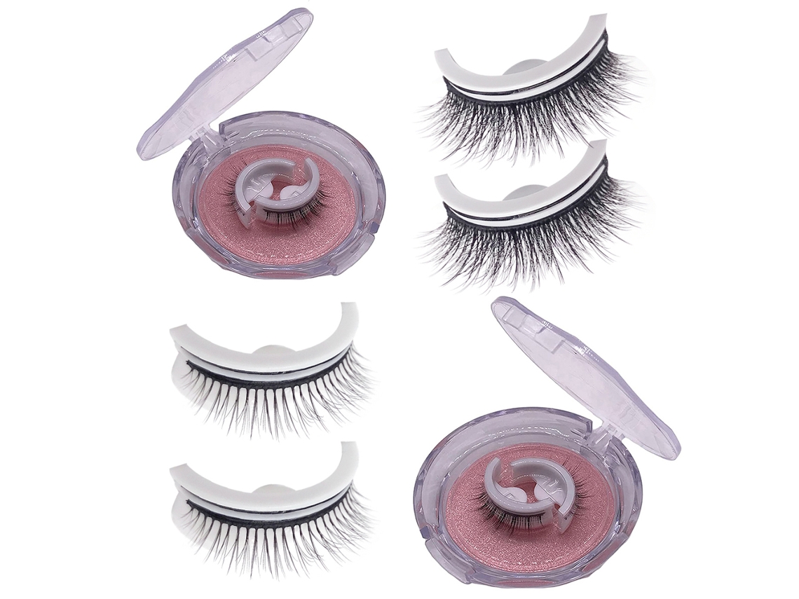 Reusable Self Adhesive no Glue Natural Look False Eyelashes For Women Girls