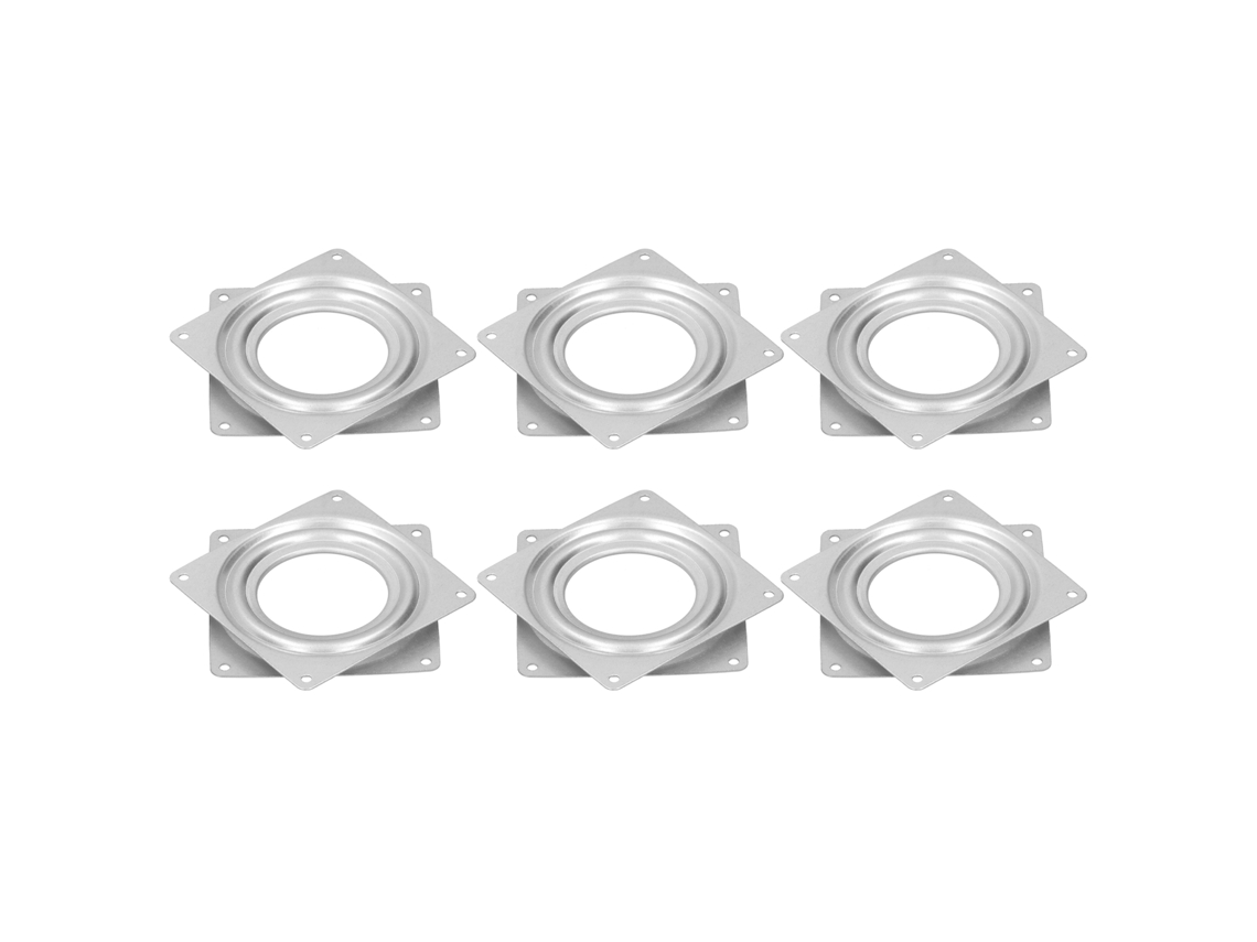Bases De Substituição Giratórias Quadradas Para Móveis (conjunto Com 6 Unidades, Rotação Livre De 360 Graus)