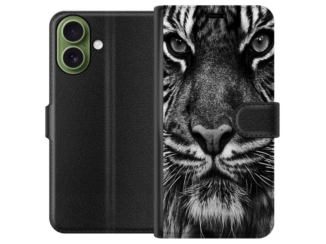 Capa Carteira Compatível Com Apple Iphone 17 Tiger