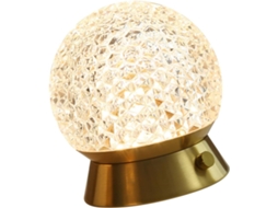 Luminária de Mesa Sem Fio com Toque de Cristal, Ajustável, para Quarto SFUSHOS