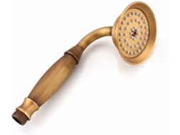 04, Chuveirinho De Mão Em Bronze Antigo Com Suporte De Cobre