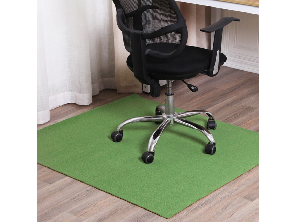 Tapete Protetor Para Cadeiras, Tapete Antiderrapante Impermeável (verde - 100×120cm) Cuich