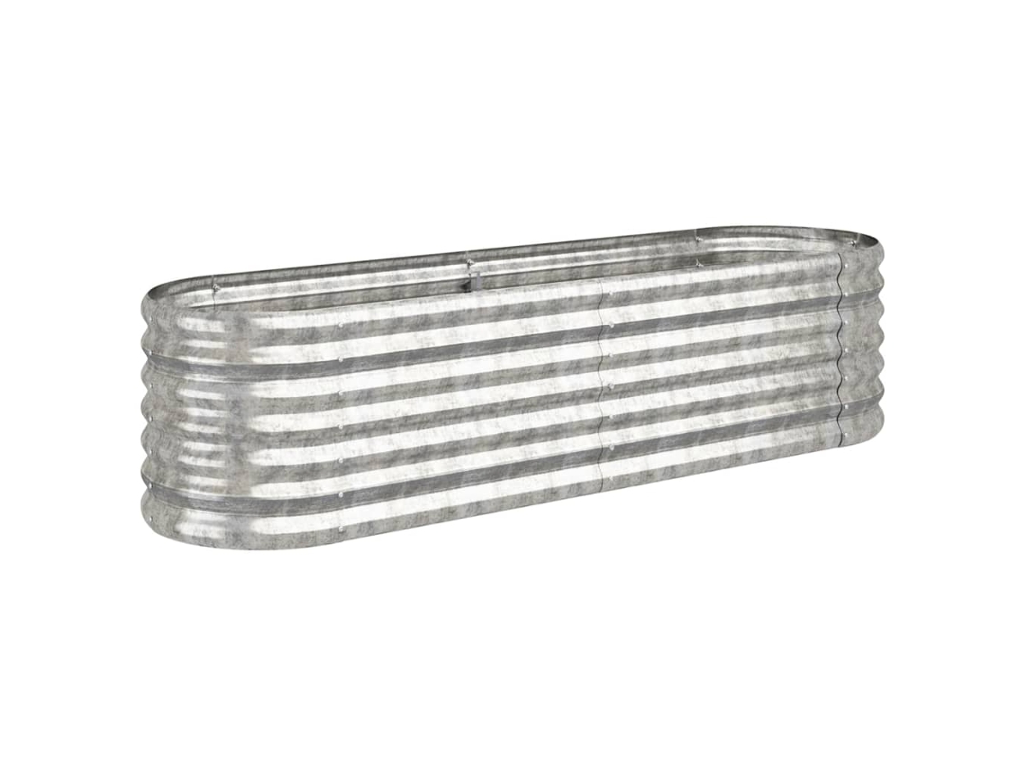 Garden Raised Bed, Garden Raised Beds Vidaxl Prateado Aço (152 X 40 X 36 Cm)