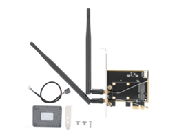 Aetheria adaptador Mini Pci e para Desktop Pci e com 2 Antenas e Suporte Bluetooth