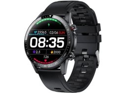 Relógio inteligente Bestvite para homens, à prova d'água IP68, com pedômetro e monitor de frequência cardíaca (preto)